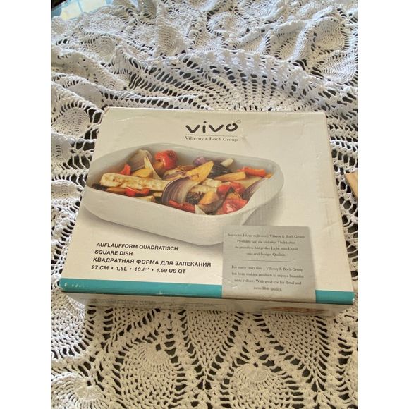 Vivo by Villeroy and Boch Group Square Baking Dish with Handles NIB - Picture 1 of 5